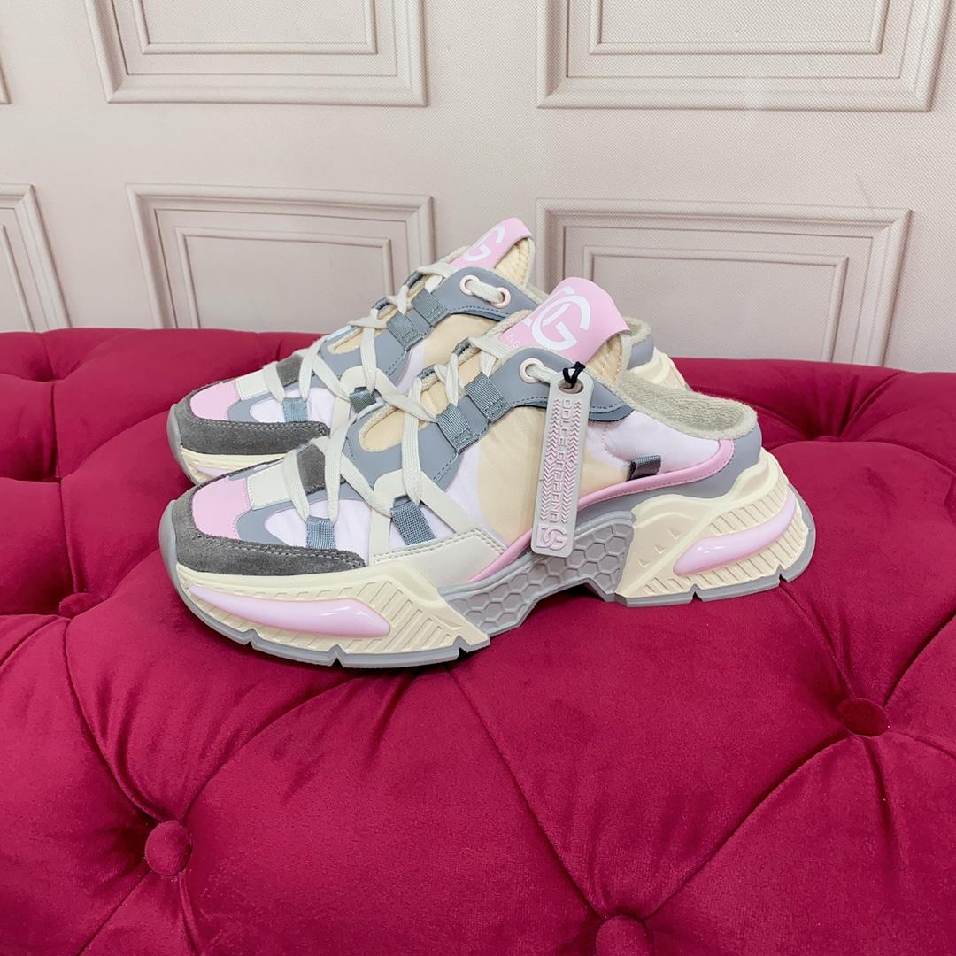 Dolce & Gabbana Mixed-material Airmaster Mule Sneakers - DopestKickz