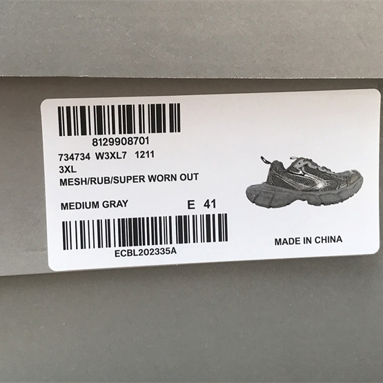 Balenciaga 3XL Worn-Out In Dark Grey - DopestKickz