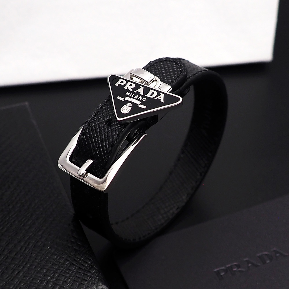 Prada Saffiano Leather Bracelet - DopestKickz