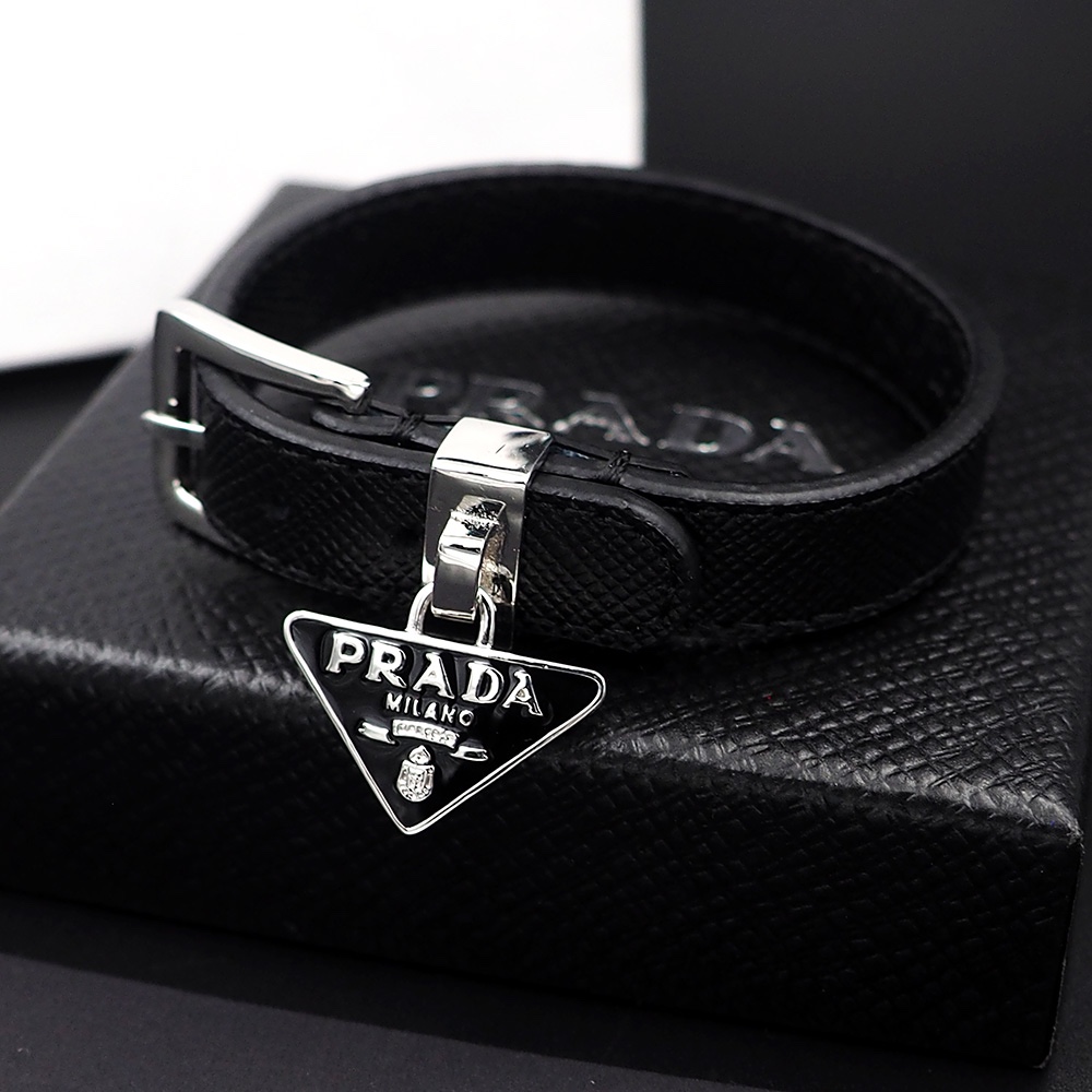 Prada Saffiano Leather Bracelet - DopestKickz
