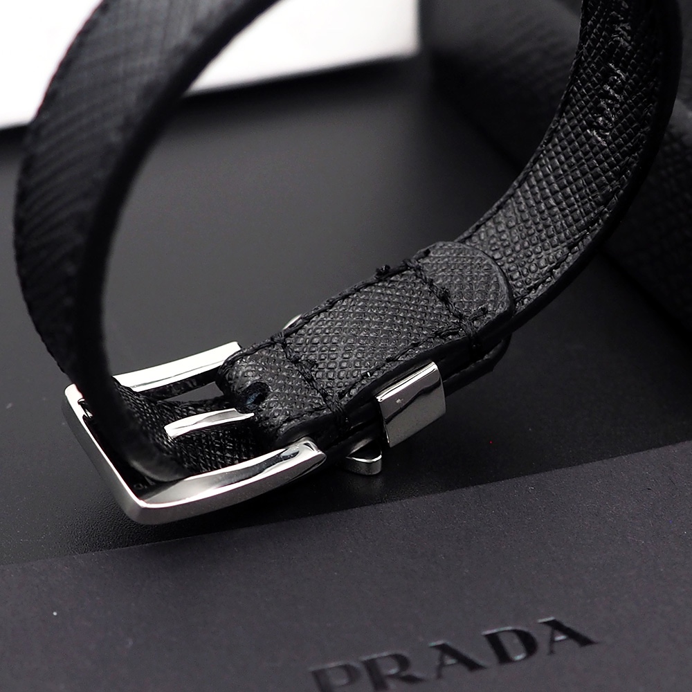 Prada Saffiano Leather Bracelet - DopestKickz
