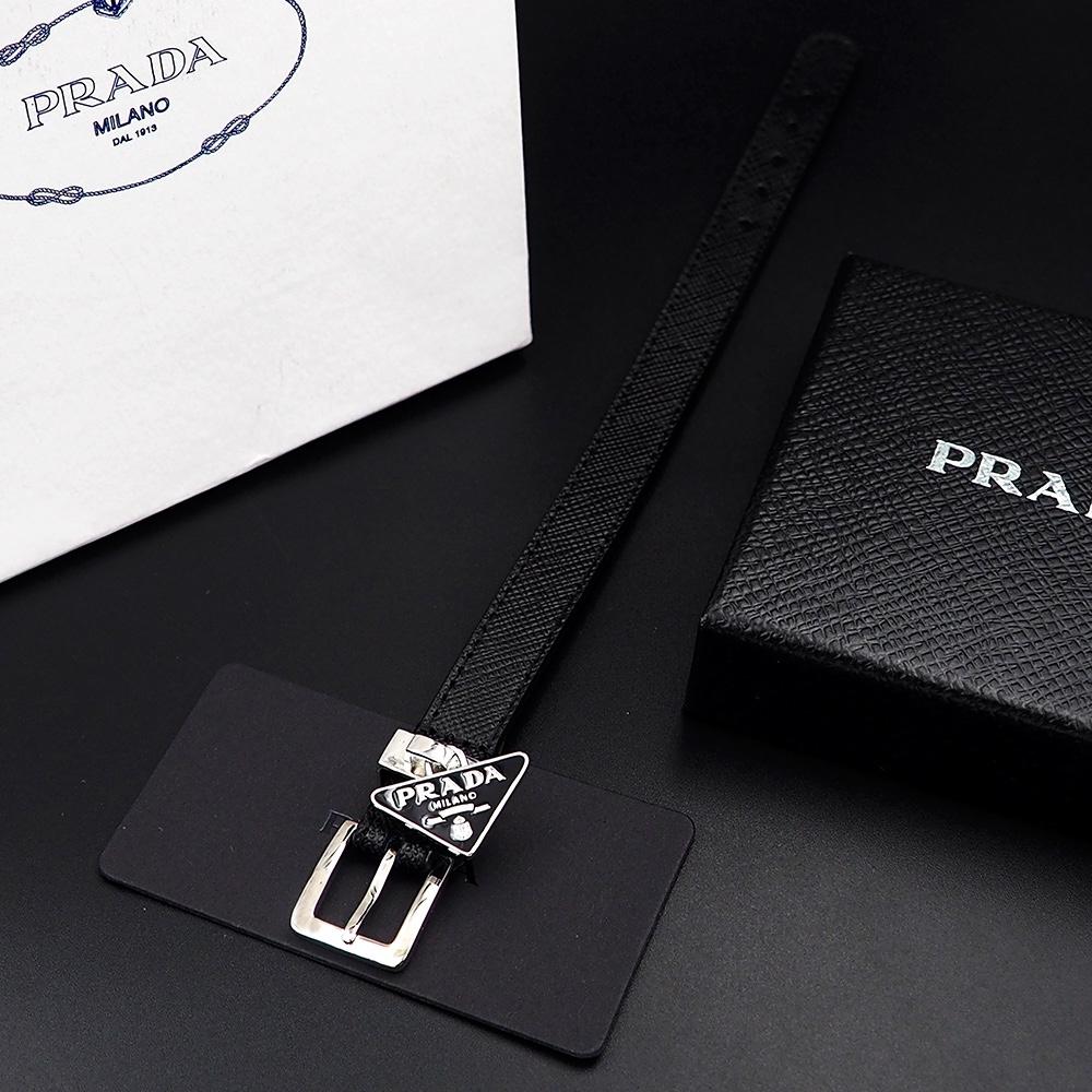 Prada Saffiano Leather Bracelet - DopestKickz