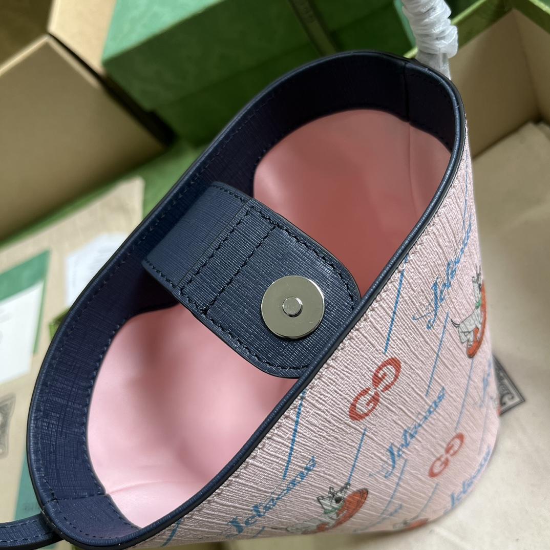 Gucci Children's Printed Bucket Bag (18.5-16.5-7.5cm) - DopestKickz