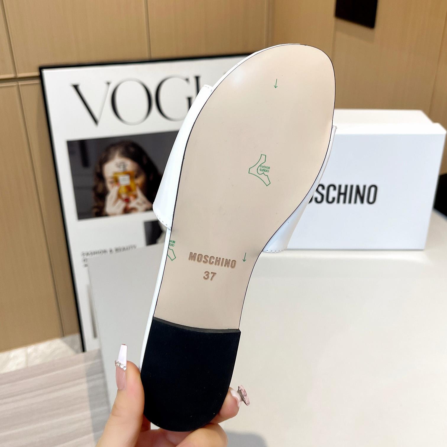 Moschino M Plaque Sandals - DopestKickz