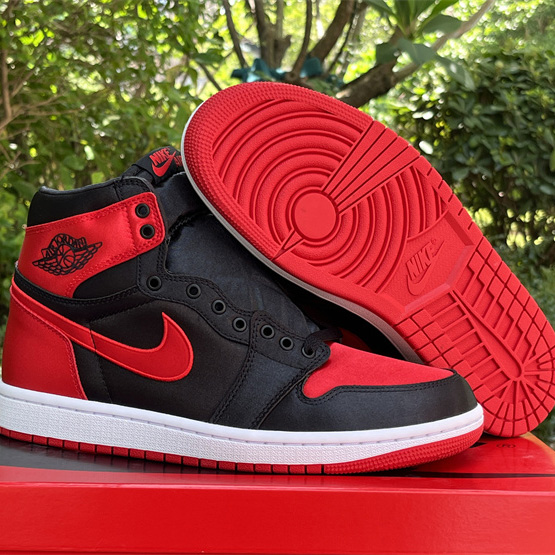 Air Jordan 1 High OG WMNS “Satin Bred” Sneaker     FD4810-061 - DopestKickz