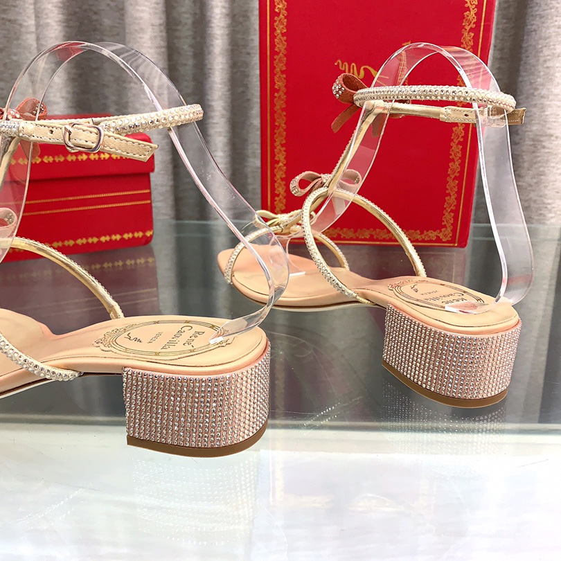 Rene Caovilla Sandals With Ankle Laces Caterina - DopestKickz