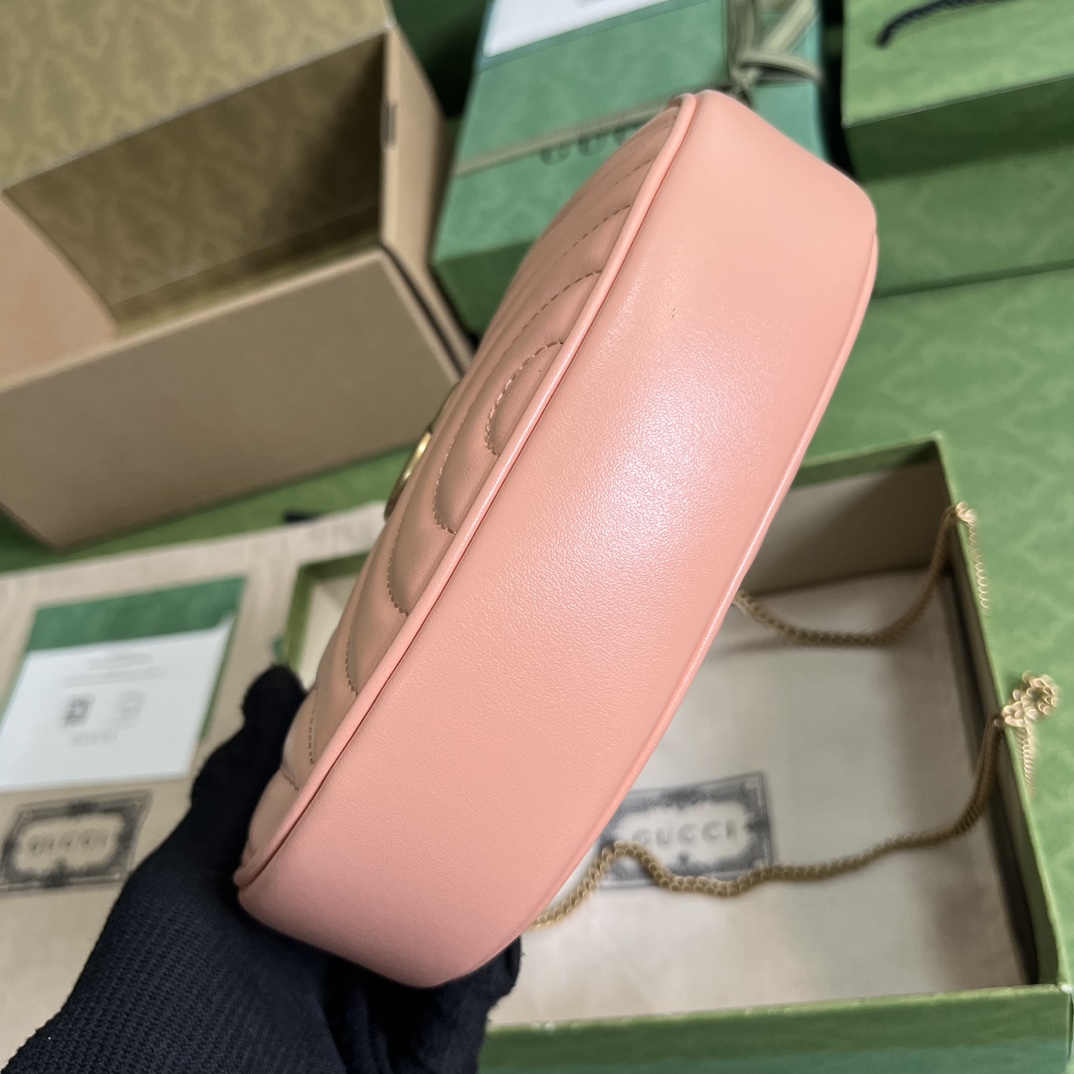 Gucci GG Marmont Matelassé Mini Bag(21.5-11-5cm) - DopestKickz