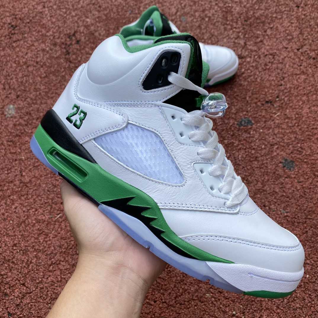 Air Jordan 5 Burgundy Lucky Green Sneakers         dd9336-103 - DopestKickz
