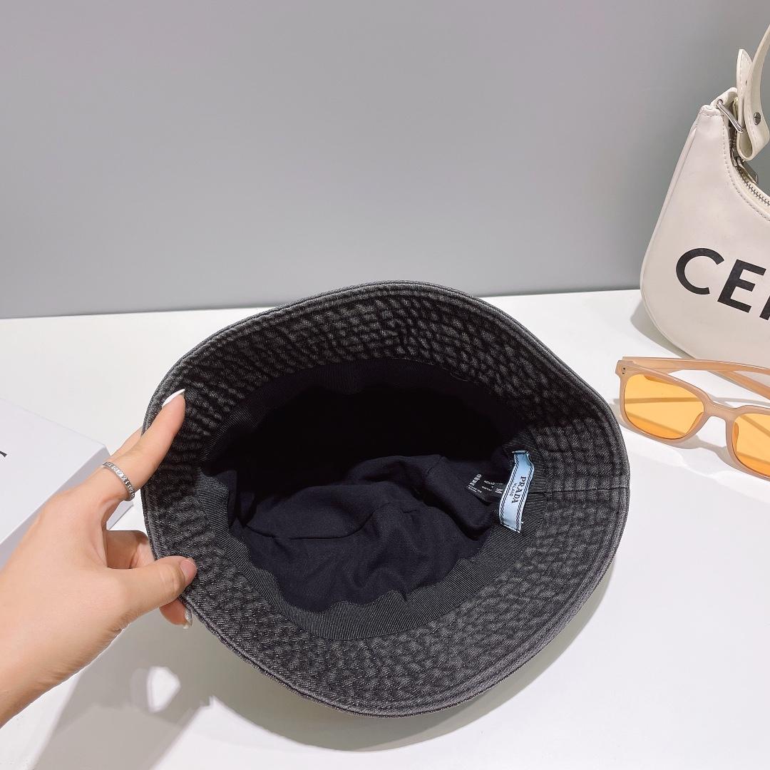 Prada Denim Bucket Hat - DopestKickz