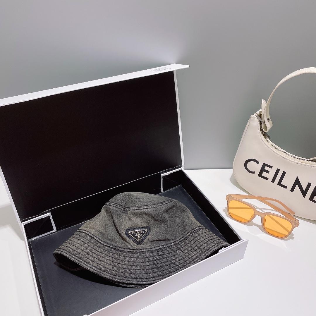 Prada Denim Bucket Hat - DopestKickz