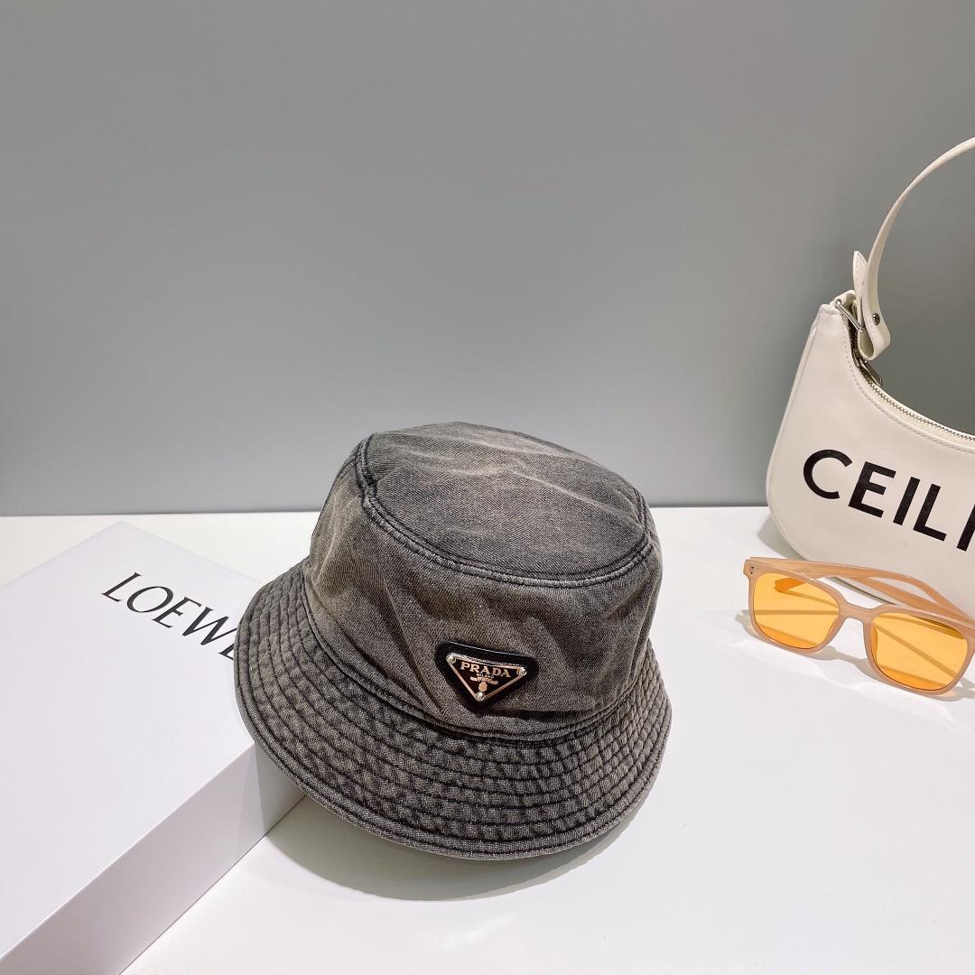 Prada Denim Bucket Hat - DopestKickz