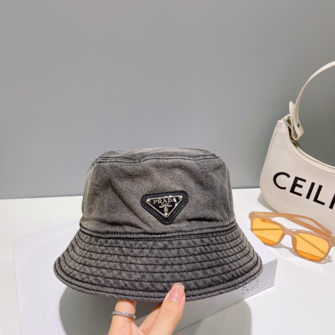Prada Denim Bucket Hat - DopestKickz