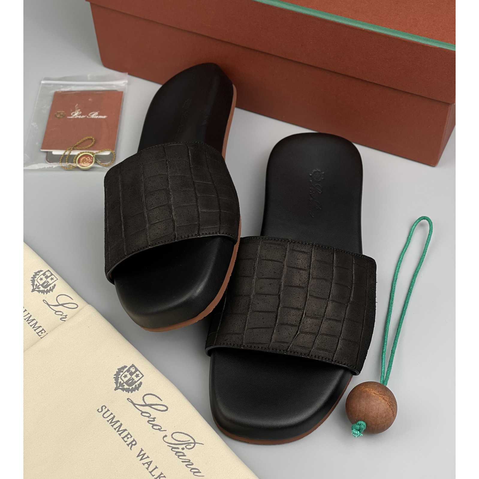 Loro Piana Slide Sandal  - DopestKickz