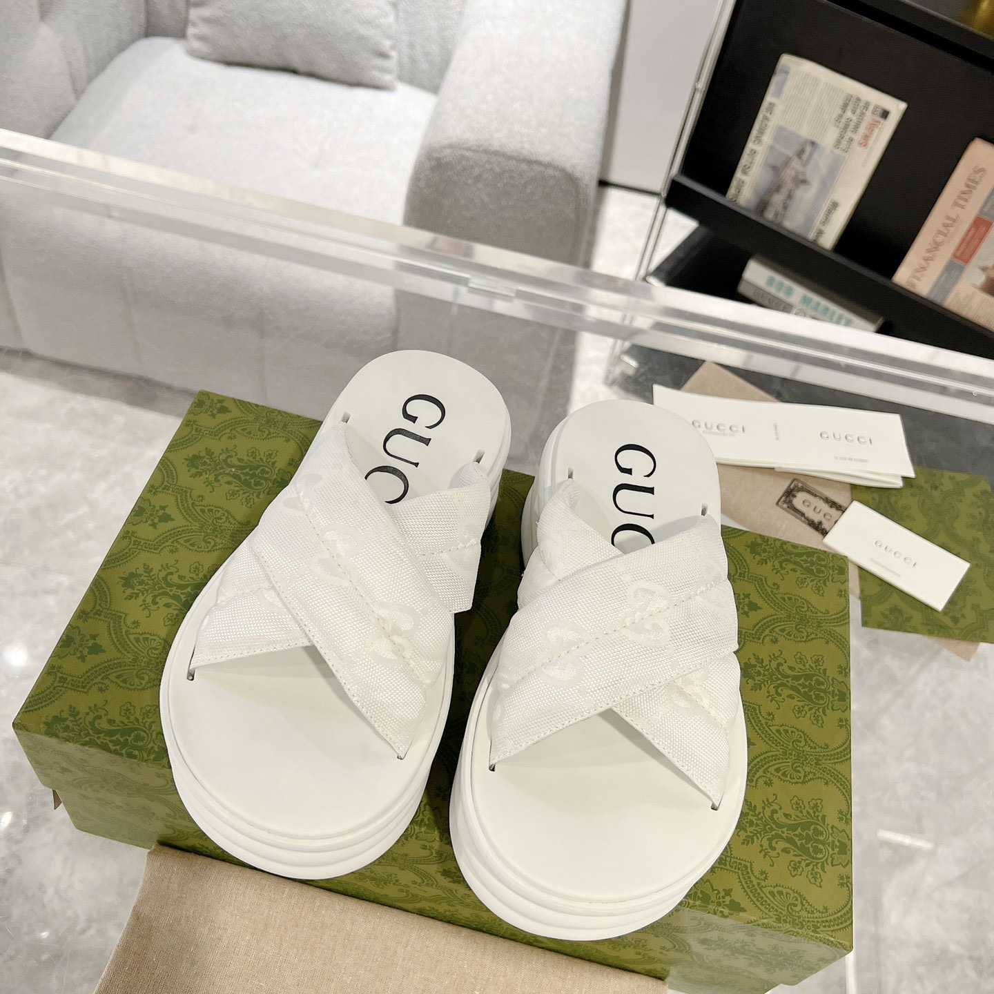 Gucci Women's GG Platform Slide Sandal - DopestKickz