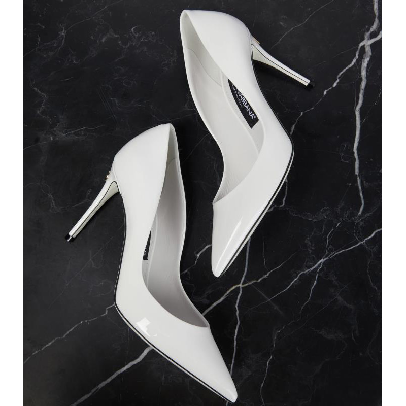 Dolce & Gabbana Cardinale Patent Leather Pumps - DopestKickz