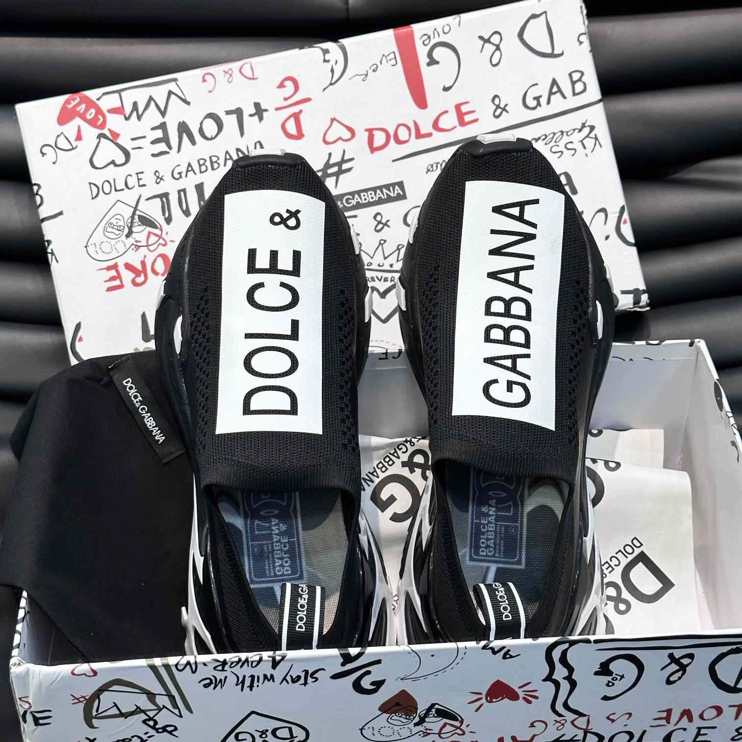 Dolce & Gabbana Stretch Mesh Fast Sneakers - DopestKickz