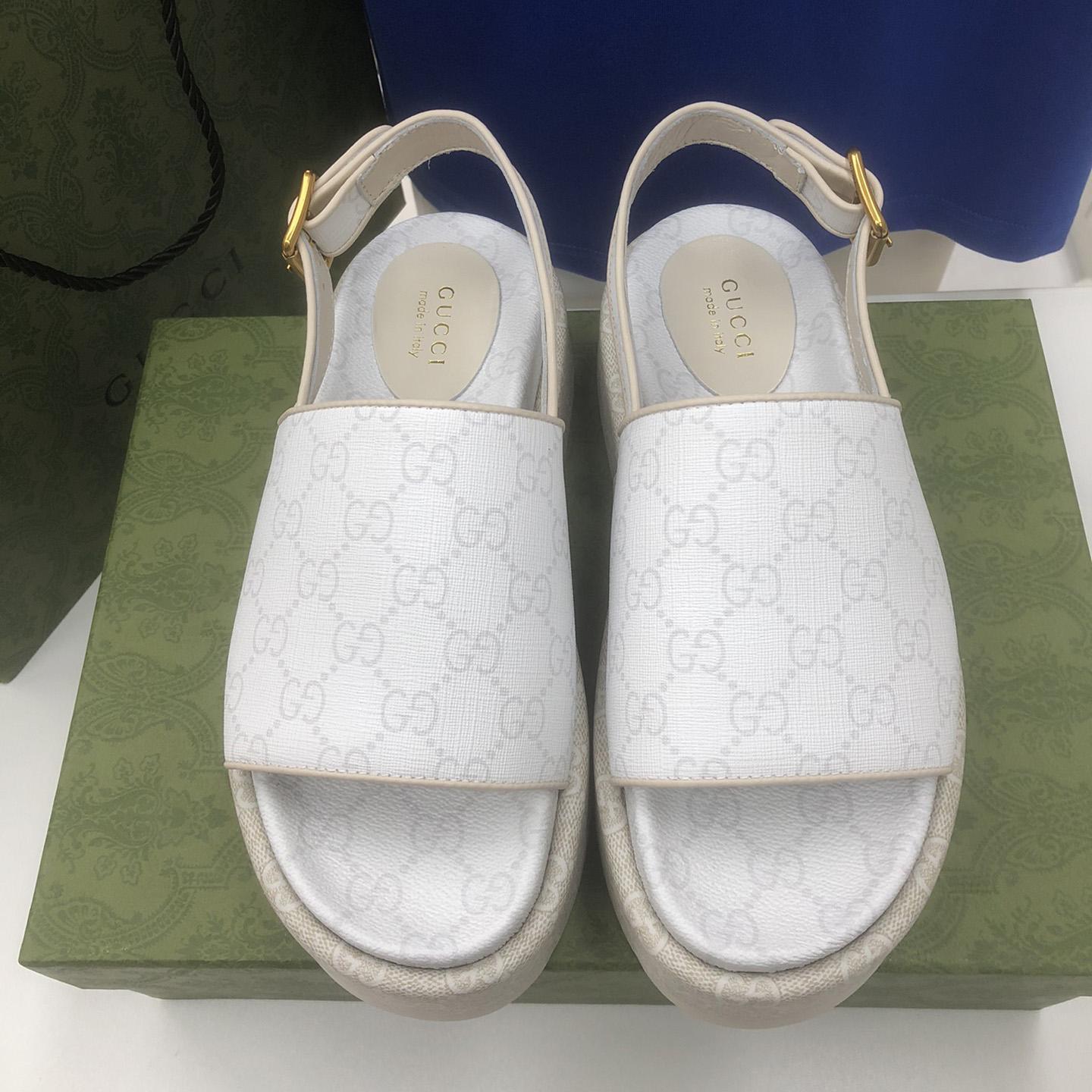 Gucci Women's Platform GG Sandal - DopestKickz