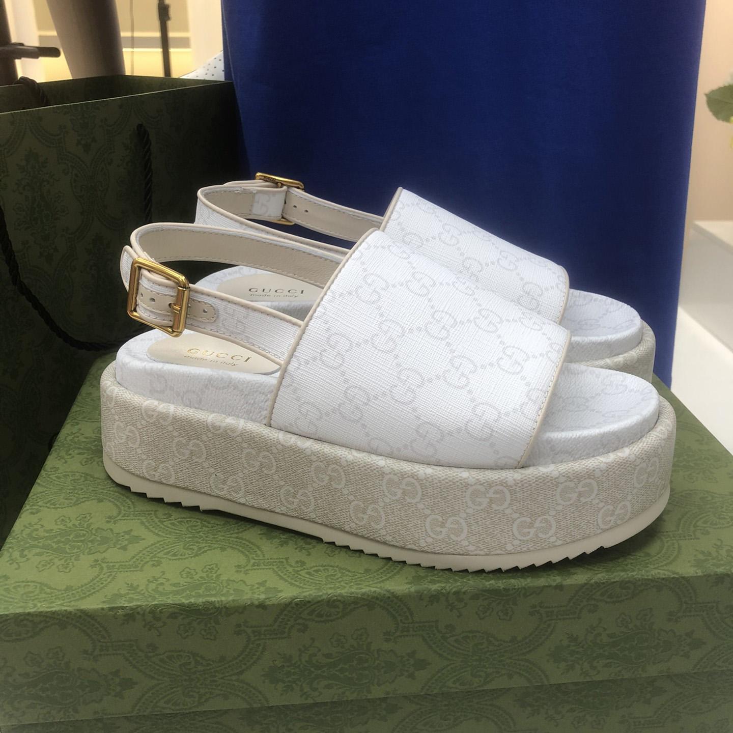Gucci Women's Platform GG Sandal - DopestKickz