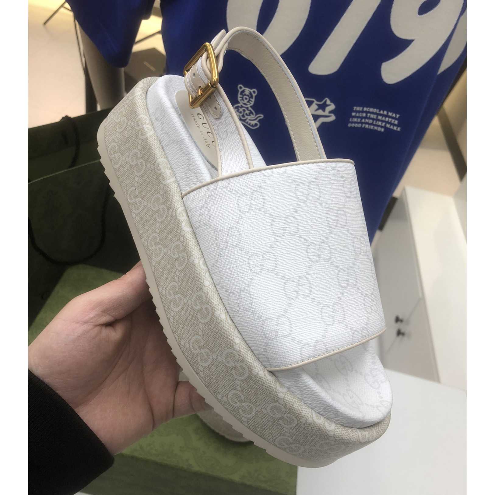 Gucci Women's Platform GG Sandal - DopestKickz