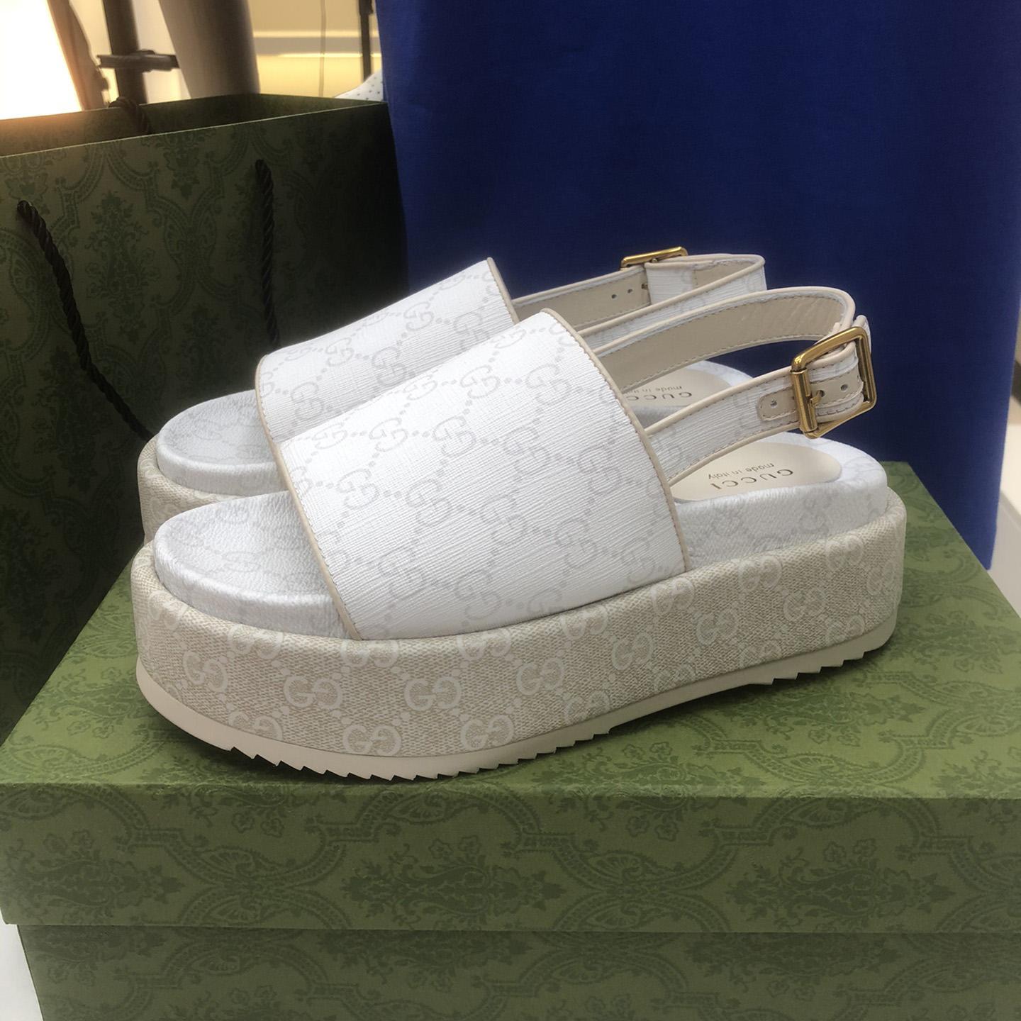 Gucci Women's Platform GG Sandal - DopestKickz
