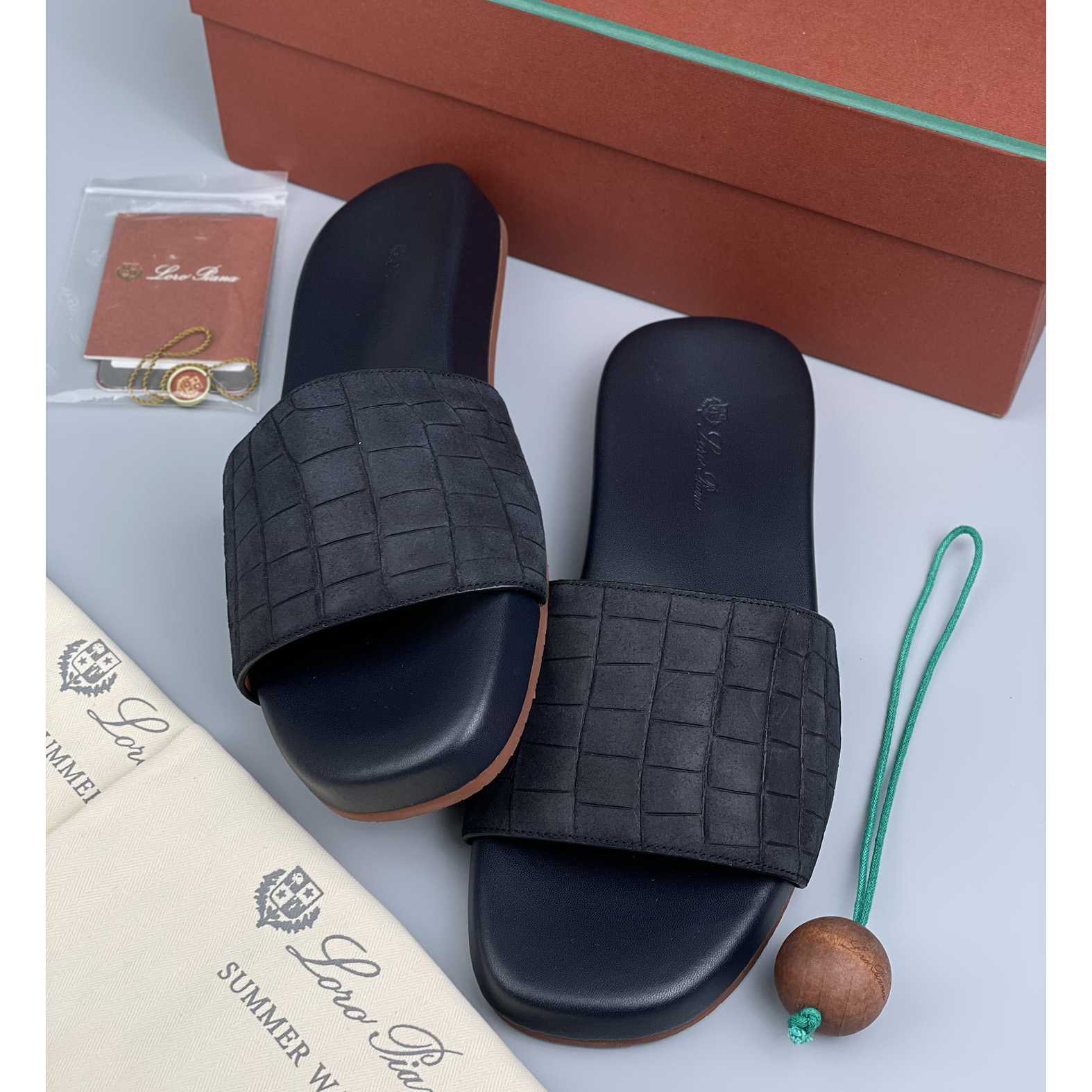 Loro Piana Slide Sandal  - DopestKickz