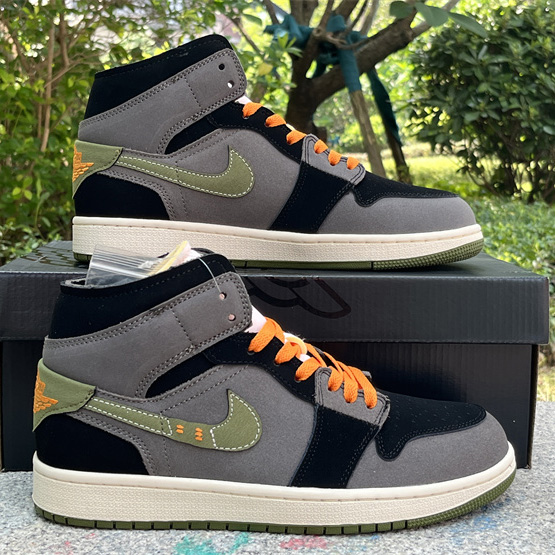 Air Jordan 1 Mid SE Craft Sneaker     FD6817-003 - DopestKickz