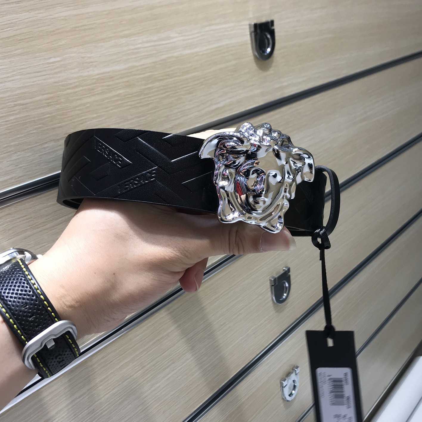 Versace Medusa Leathre Belt 38mm - DopestKickz