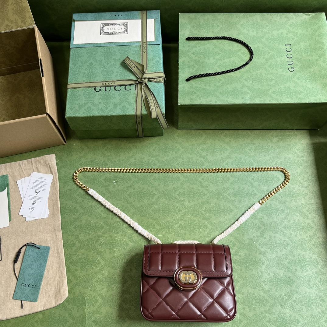 Gucci Deco Mini Shoulder Bag (18-14.5-8cm) - DopestKickz