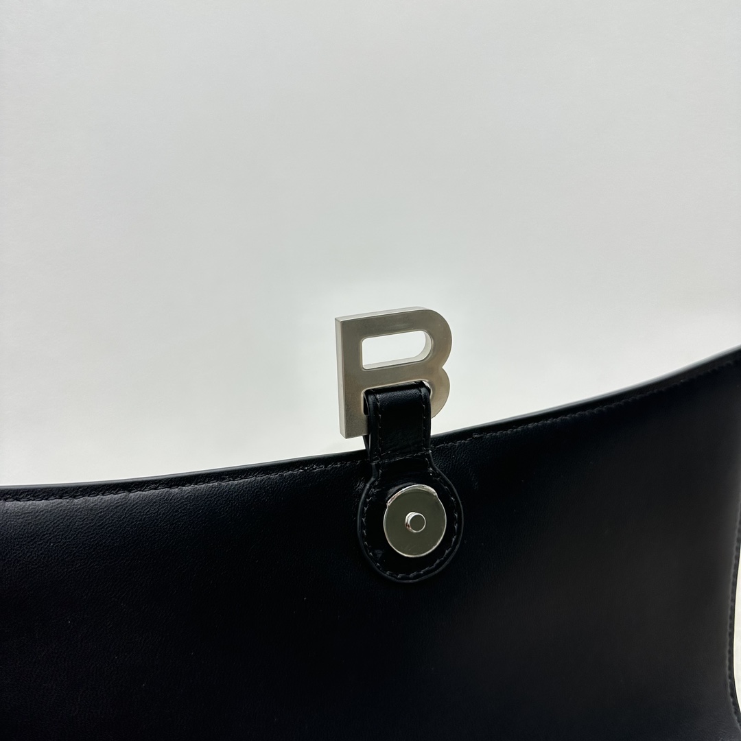 Balenciaga Crush Medium Sling Bag In Black (31x20x10cm) - DopestKickz