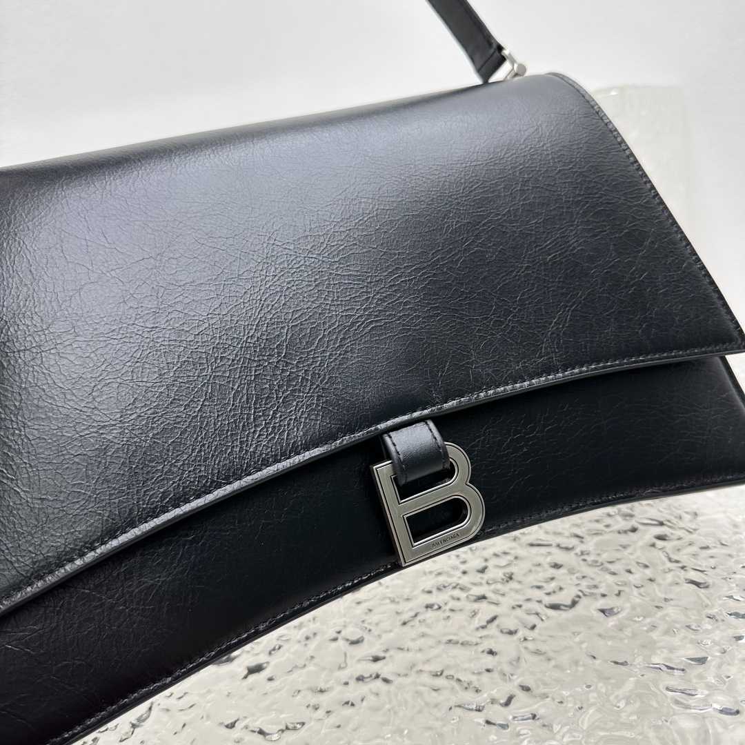 Balenciaga Crush Medium Sling Bag In Black (31x20x10cm) - DopestKickz