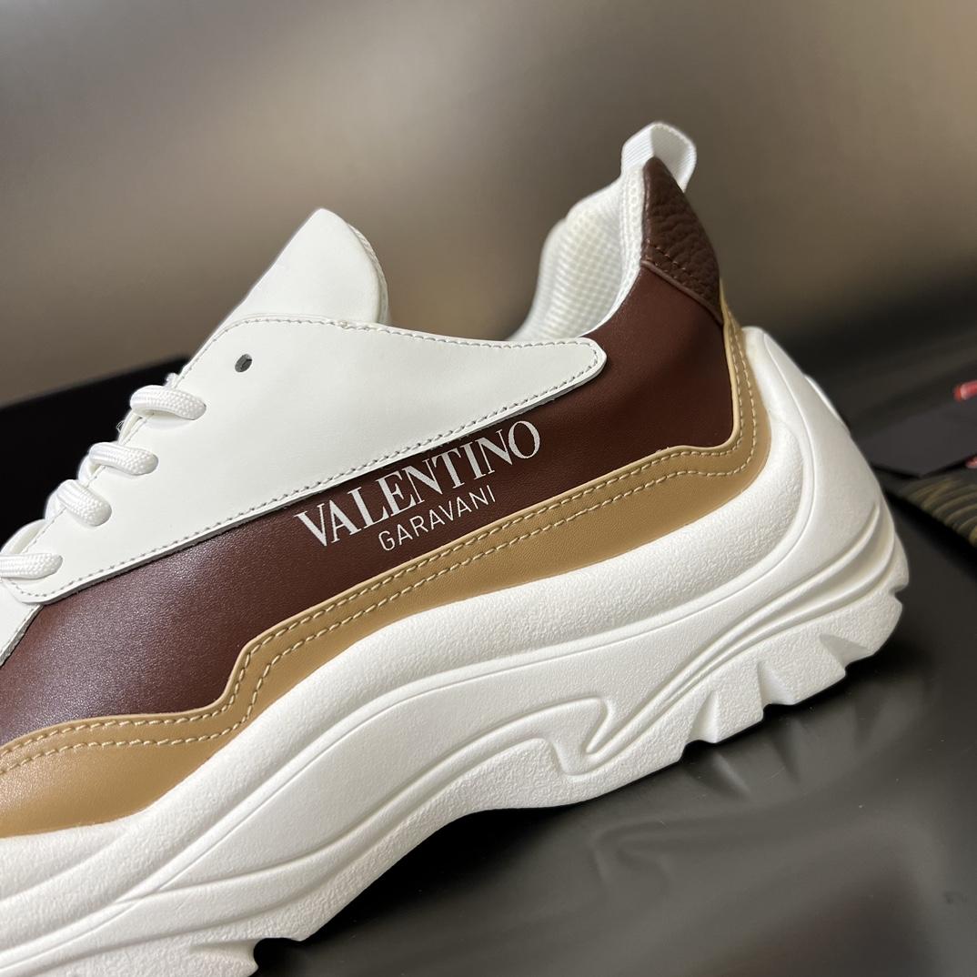 Valenti Garavani Brown Gumboy Sneakers - DopestKickz