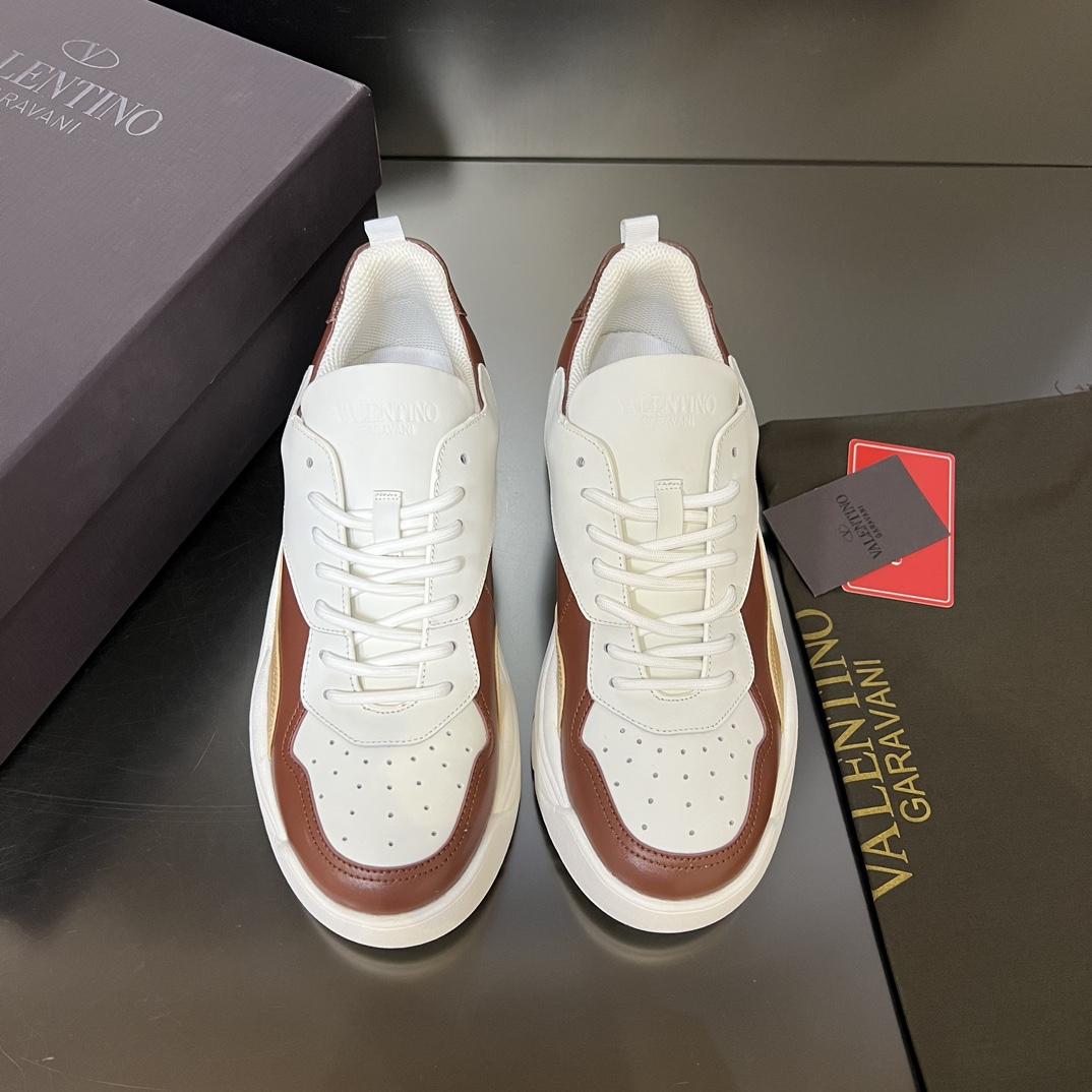 Valenti Garavani Brown Gumboy Sneakers - DopestKickz
