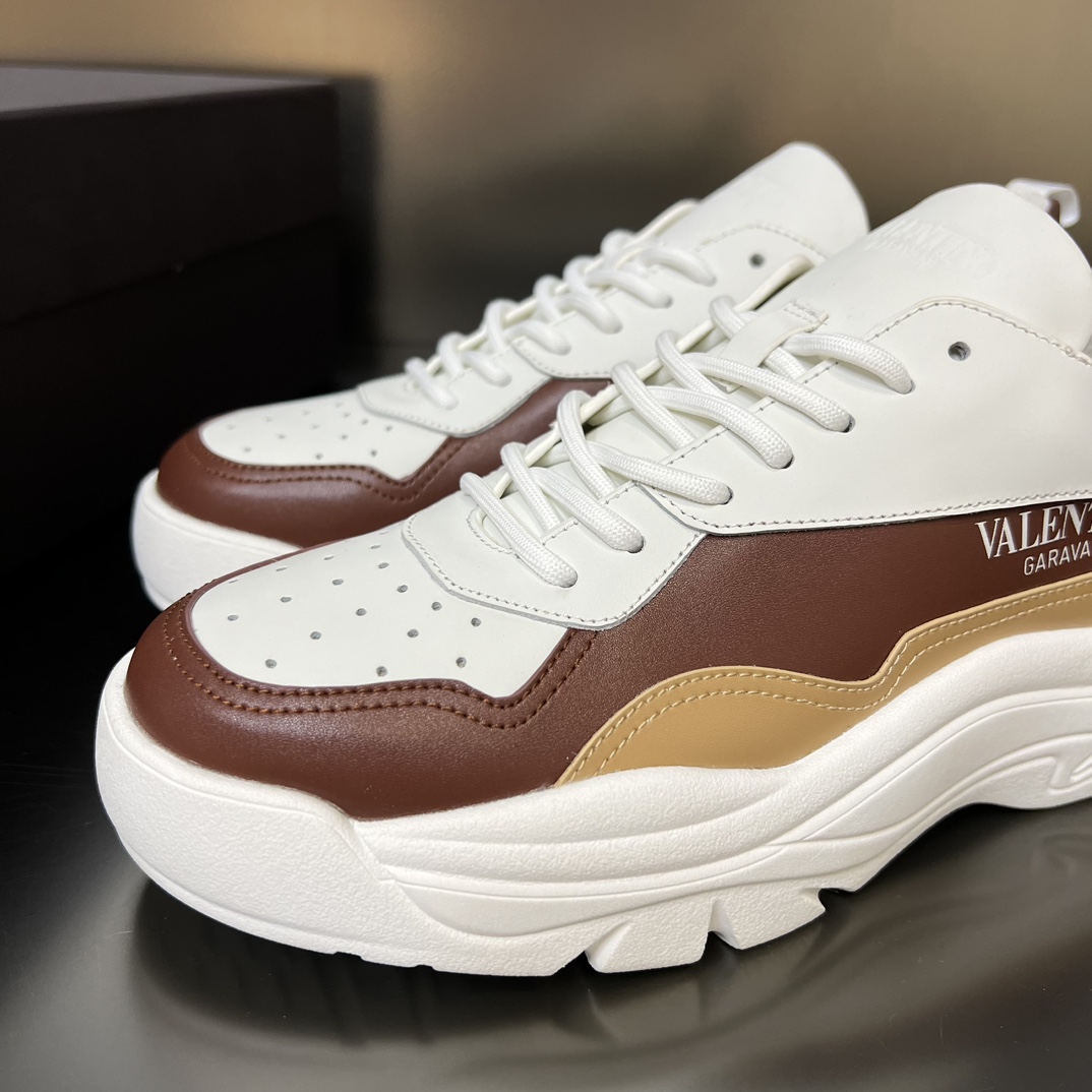Valenti Garavani Brown Gumboy Sneakers - DopestKickz