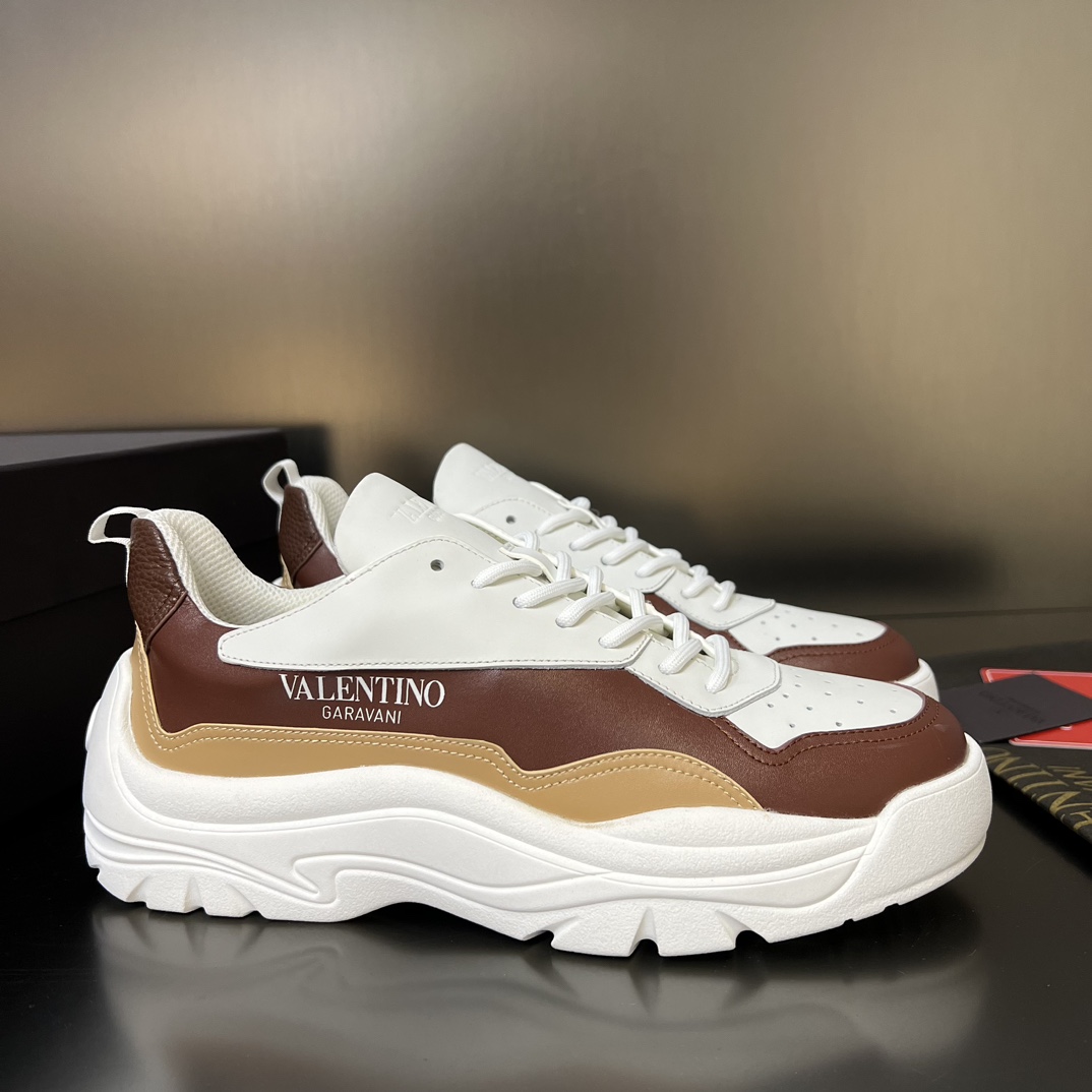 Valenti Garavani Brown Gumboy Sneakers - DopestKickz