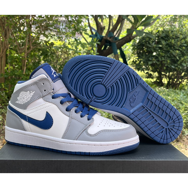 Air Jordan 1 Mid “True Blue” Sneaker     DQ8426-014  - DopestKickz