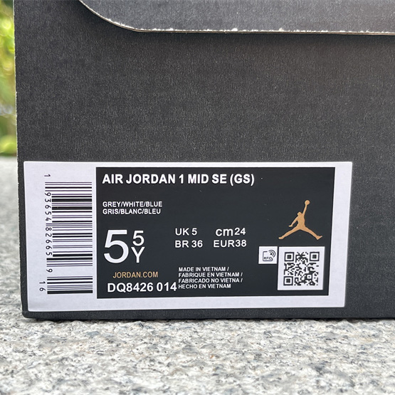 Air Jordan 1 Mid “True Blue” Sneaker     DQ8426-014  - DopestKickz