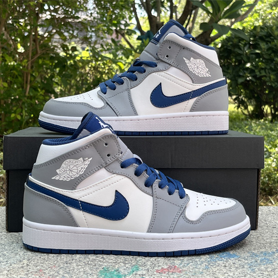 Air Jordan 1 Mid “True Blue” Sneaker     DQ8426-014  - DopestKickz