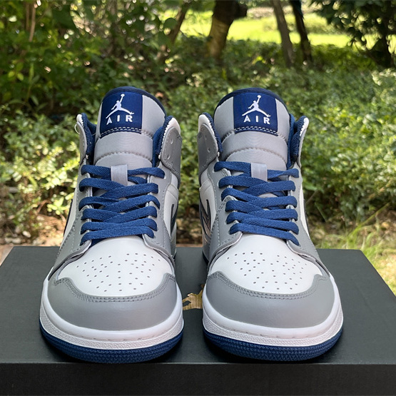 Air Jordan 1 Mid “True Blue” Sneaker     DQ8426-014  - DopestKickz