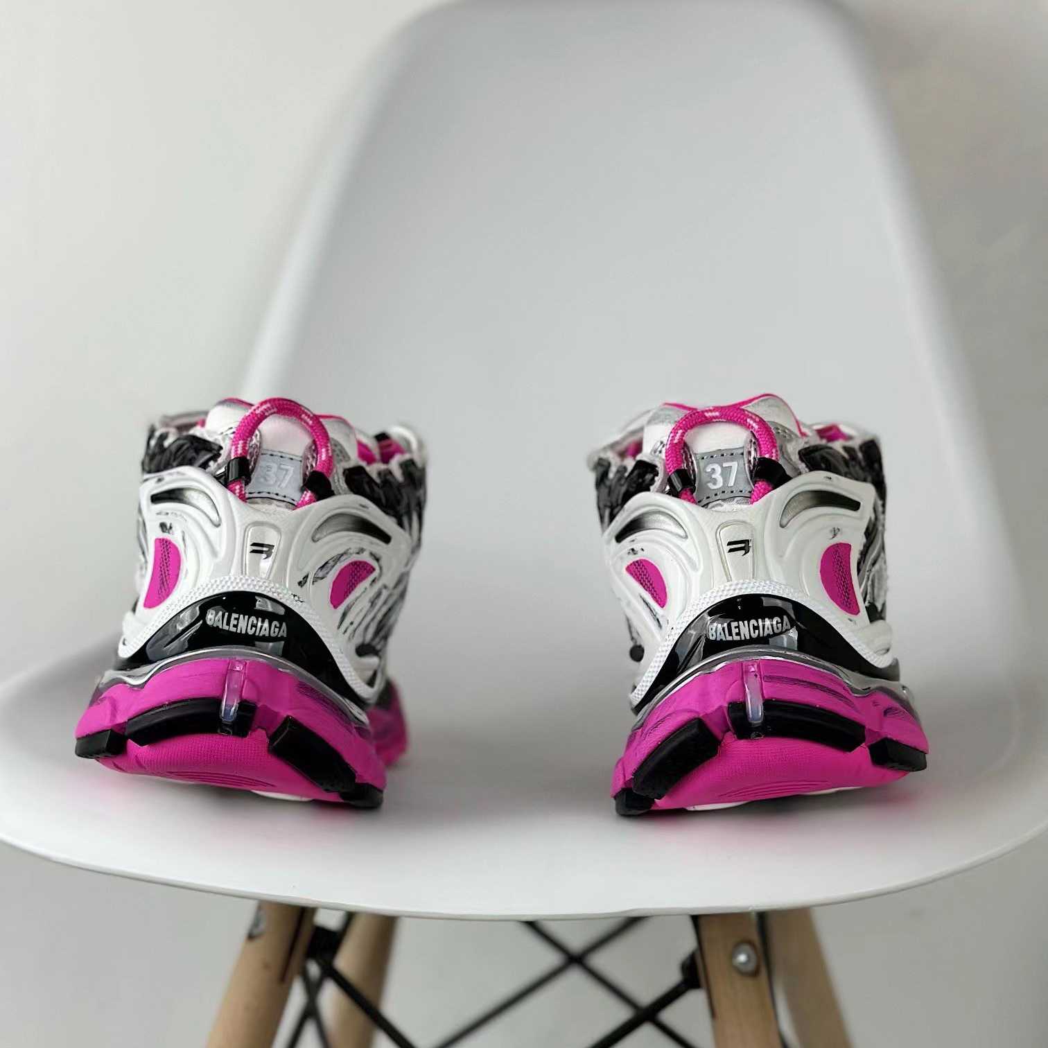 Balenciaga Runner Sneaker In Silver - DopestKickz