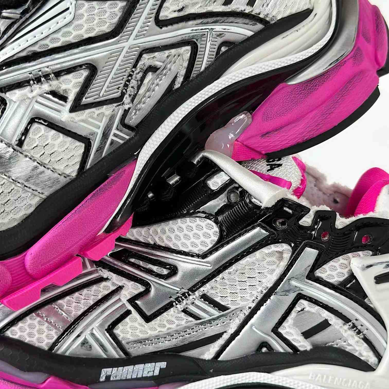 Balenciaga Runner Sneaker In Silver - DopestKickz