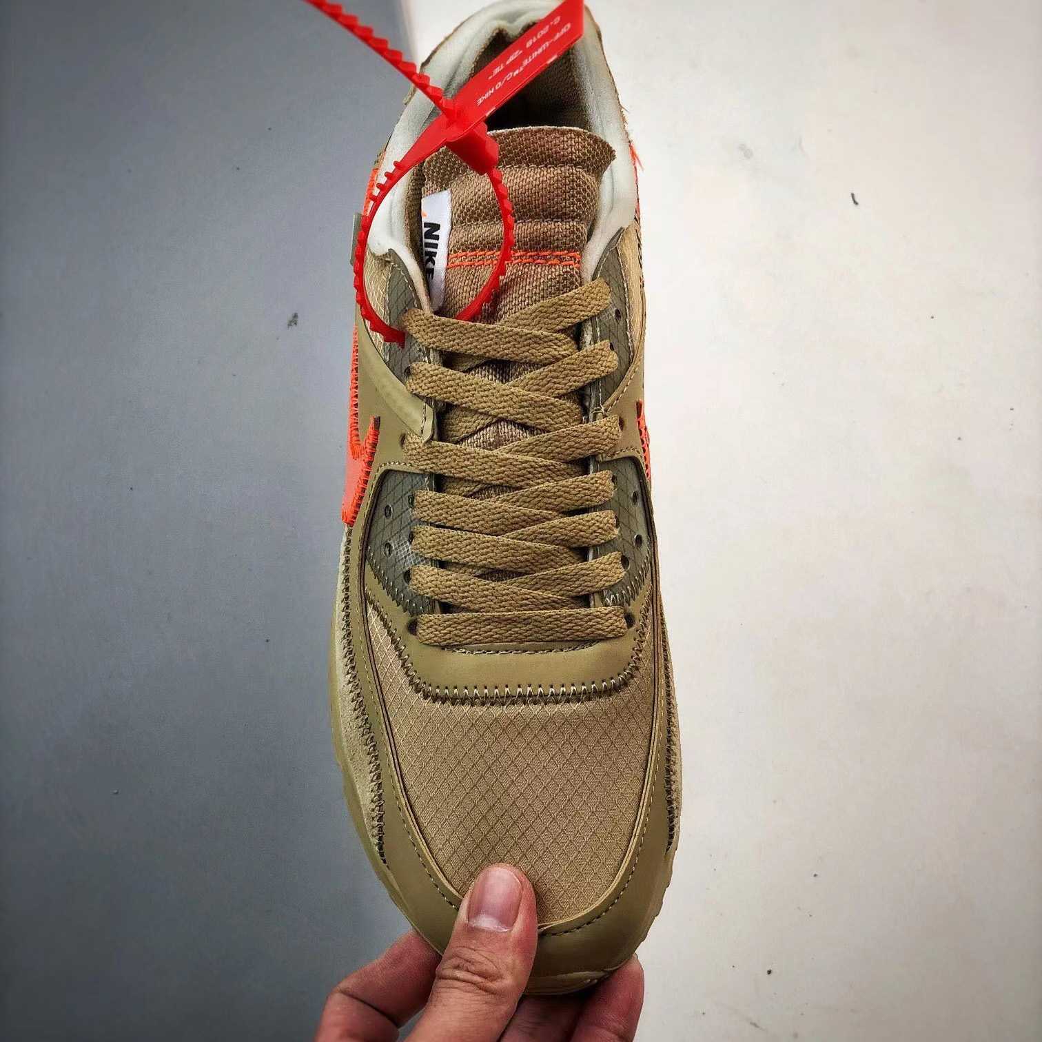 Off-White x Air Max 90 The 10 Sneakers    AA7293-200 - DopestKickz