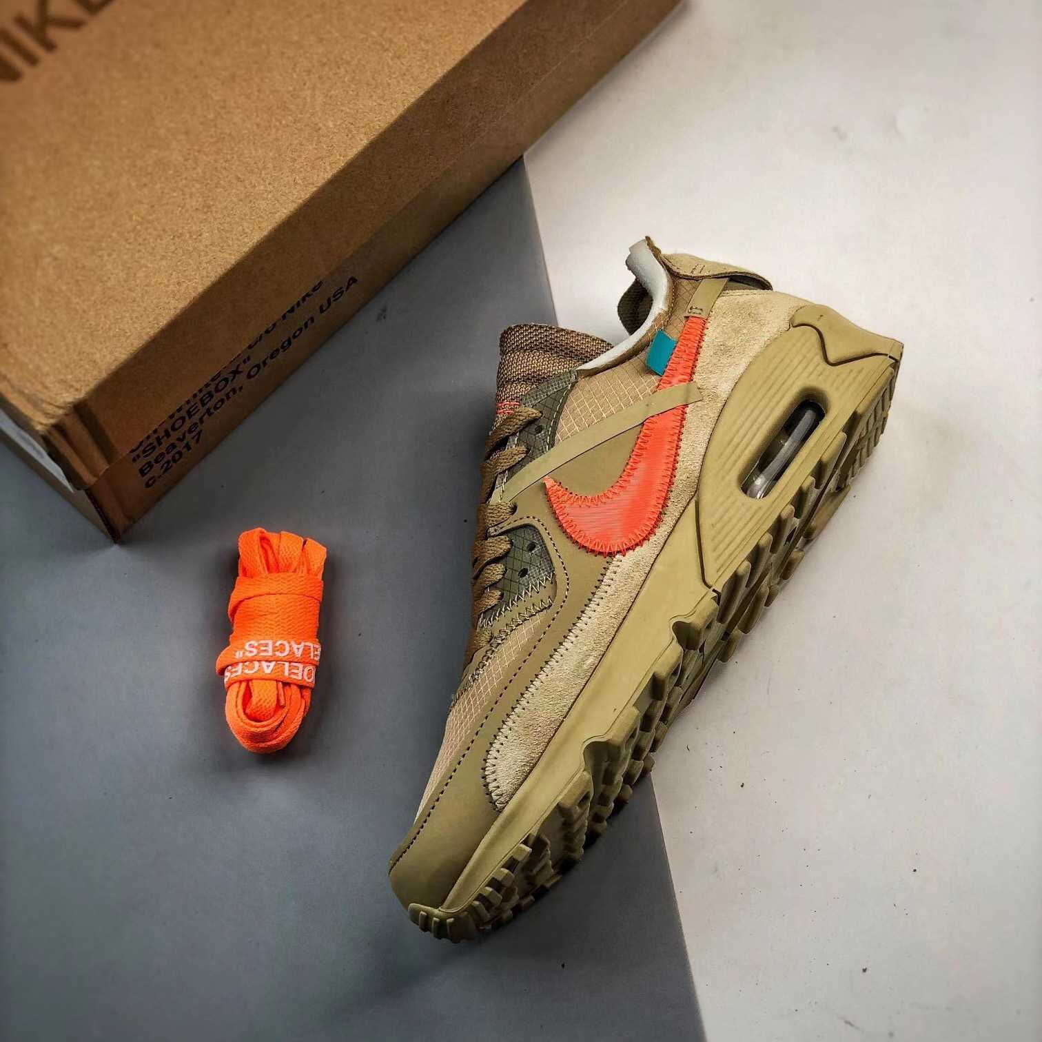 Off-White x Air Max 90 The 10 Sneakers    AA7293-200 - DopestKickz