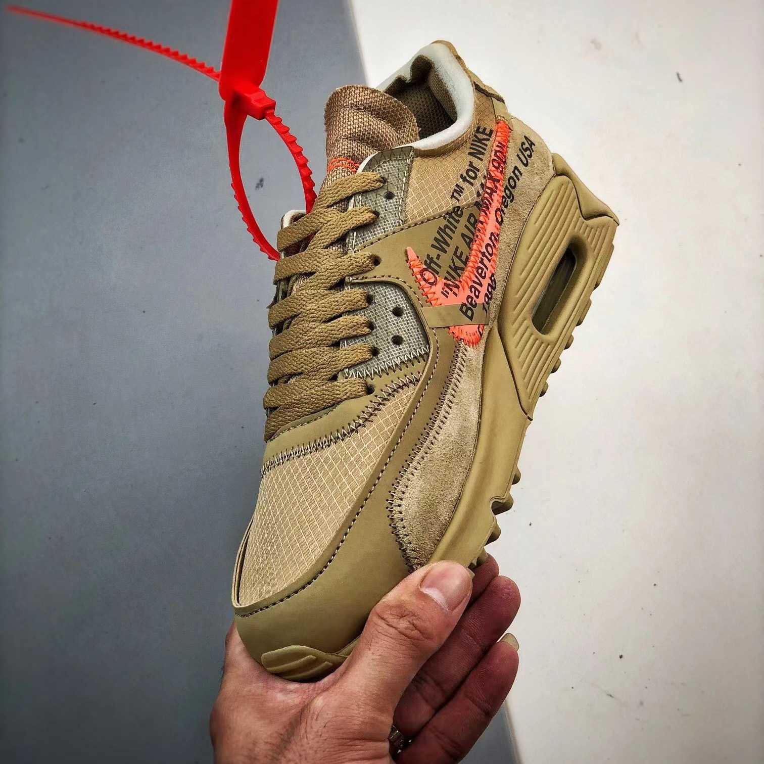 Off-White x Air Max 90 The 10 Sneakers    AA7293-200 - DopestKickz