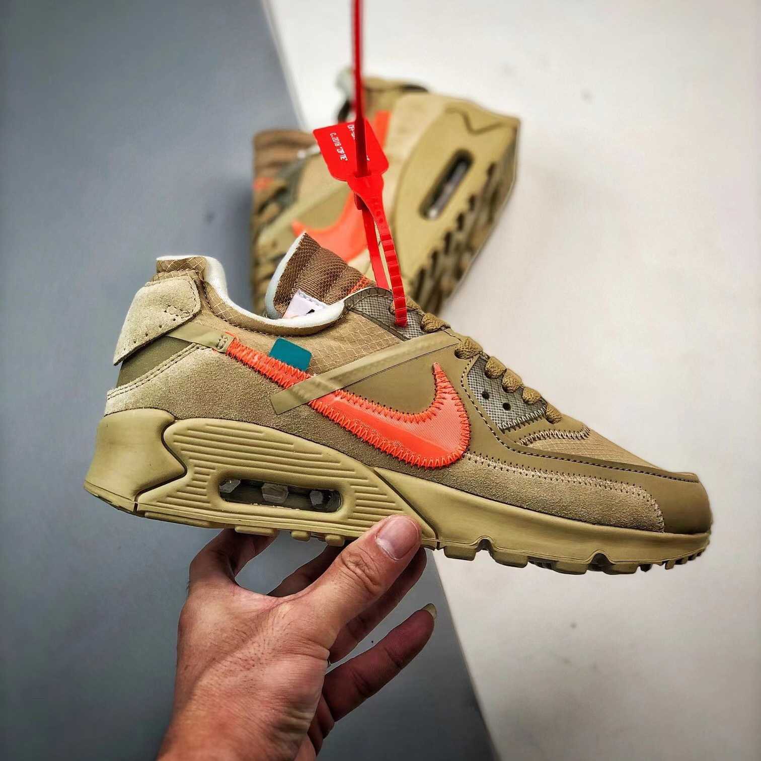Off-White x Air Max 90 The 10 Sneakers    AA7293-200 - DopestKickz
