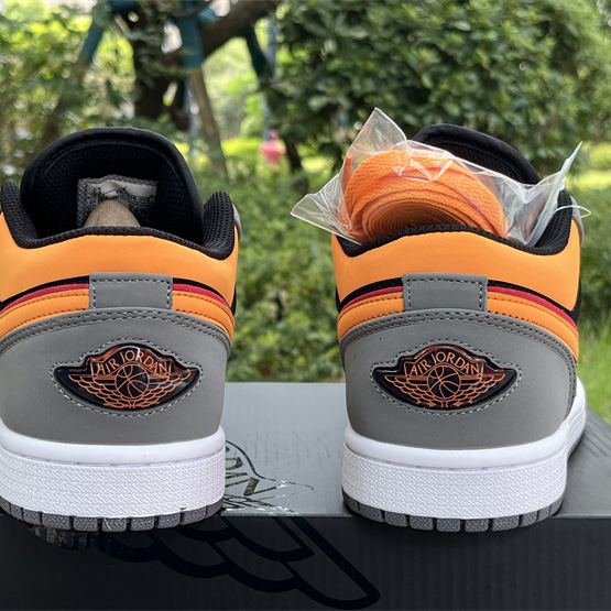 Air Jordan 1 Low “Light Graphite/Vivid Orange” Sneaker      FN7308-008  - DopestKickz