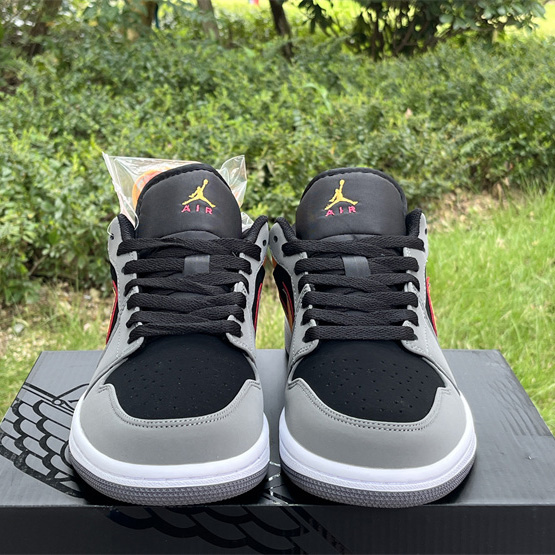 Air Jordan 1 Low “Light Graphite/Vivid Orange” Sneaker      FN7308-008  - DopestKickz