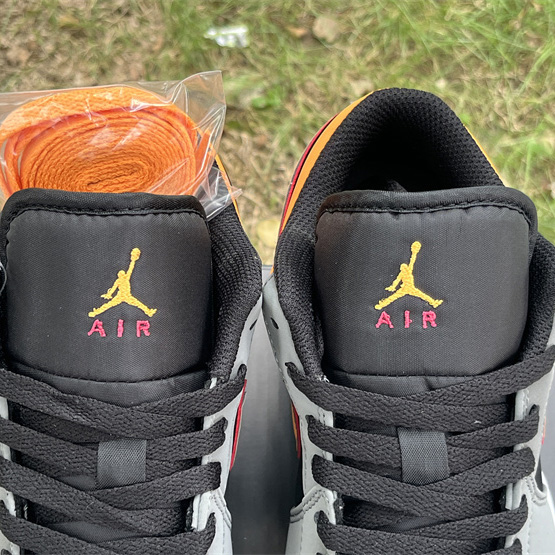 Air Jordan 1 Low “Light Graphite/Vivid Orange” Sneaker      FN7308-008  - DopestKickz