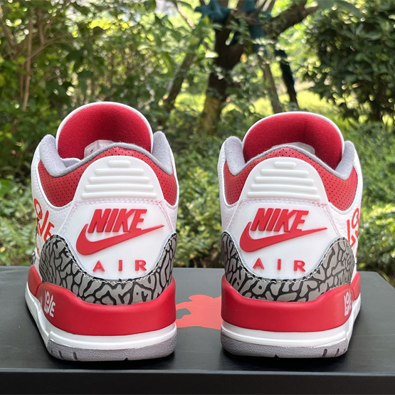 Air Jordan 3 OG “Fire Red”DIY Love Basketball Shoes   DN3707-160  - DopestKickz