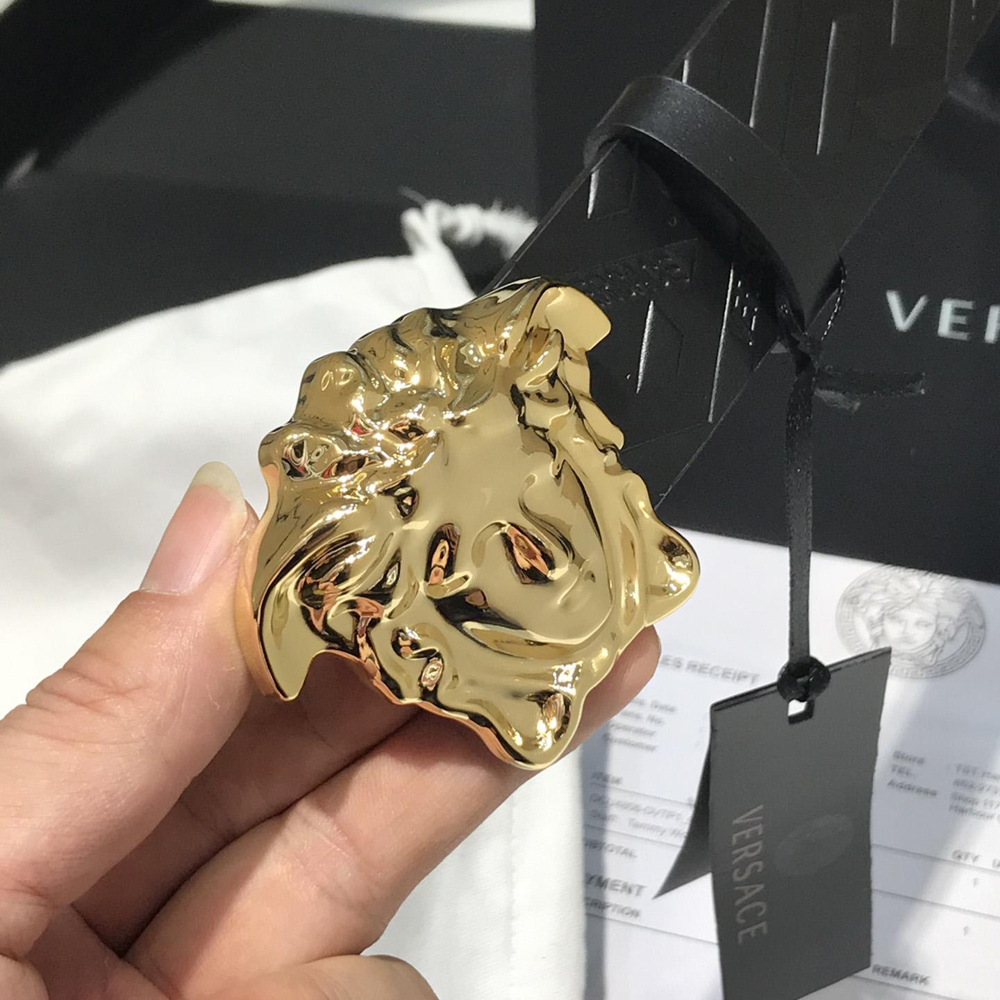 Versace Medusa Leathre Belt 38mm - DopestKickz