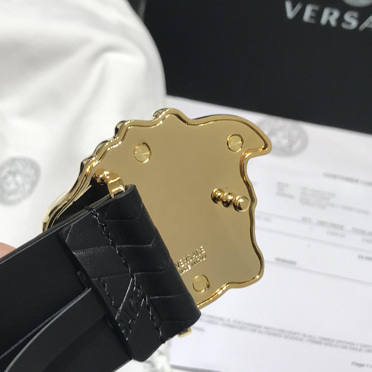 Versace Medusa Leathre Belt 38mm - DopestKickz